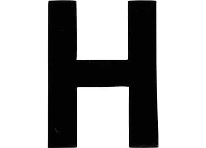 Klistermärke 'H' 3