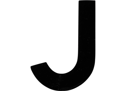 Klistermärke 'J' 3