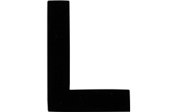 Klistermärke 'L' 3"