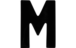 Klistermärke 'M' 3"