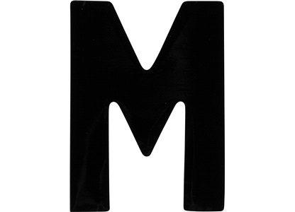 Klistermärke 'M' 3