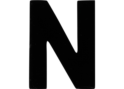 Bokstav klistremerke "N"