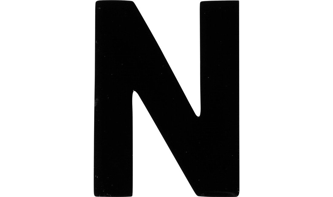  Bokstav klistremerke "N"