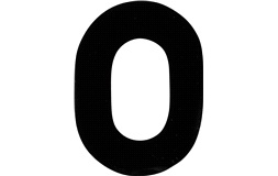 Klistermärke 'O' 3"