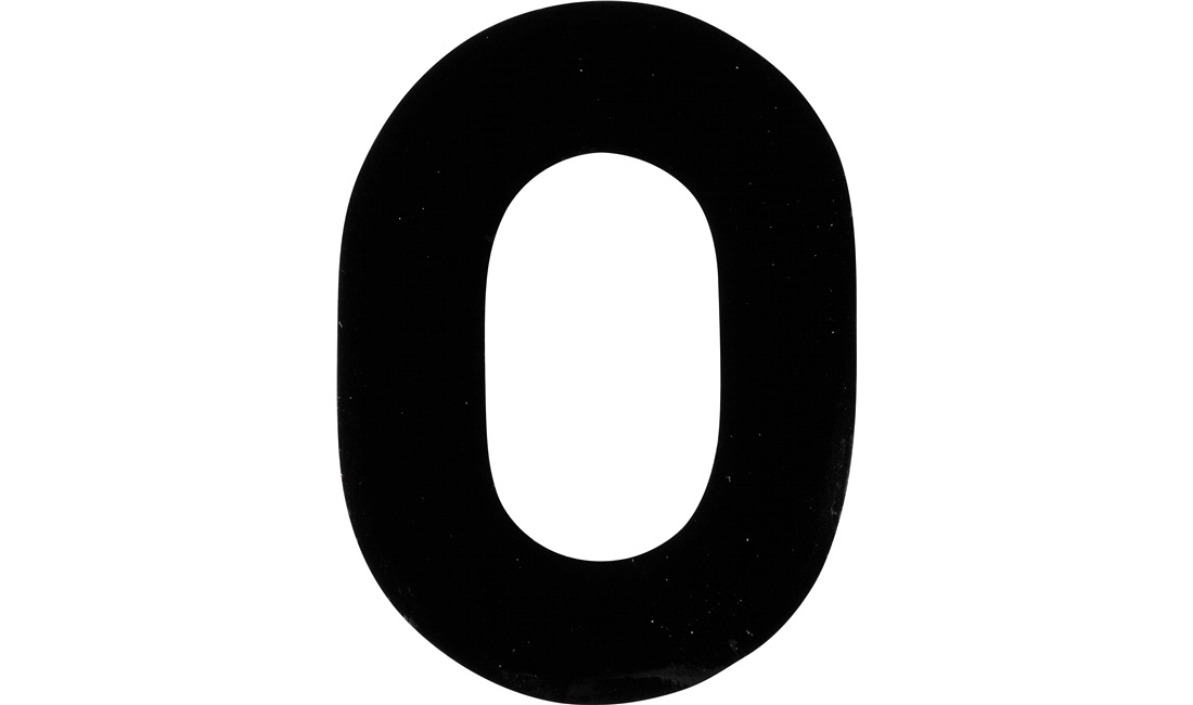  Klistermärke 'O' 3"