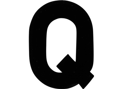 Klistermærke 'Q' 3