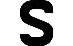 Klistermärke 'S' 3"