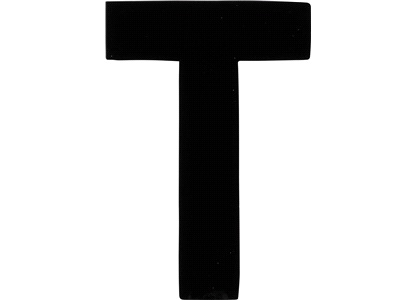 Bokstav klistremerke "T"