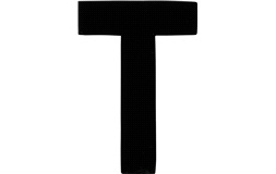 Klistermärke 'T' 3"