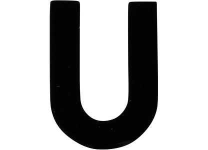 Bokstav klistremerke "U"