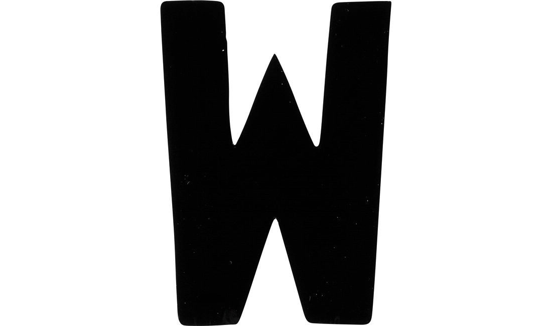  Klistermärke 'W' 3"