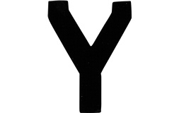 Klistermärke 'Y' 3"