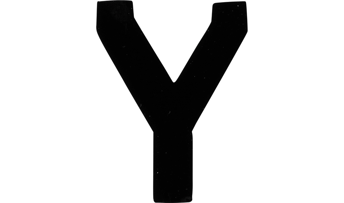  Klistermærke 'Y' 3"
