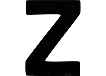 Bokstav klistremerke "Z"