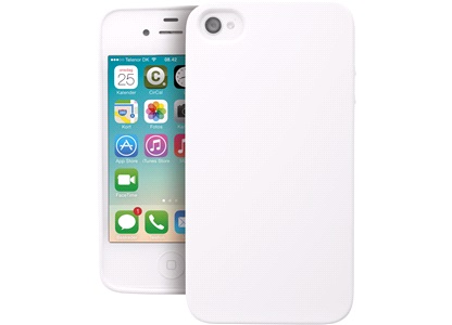 TPU cover hvid iPhone 4/4S