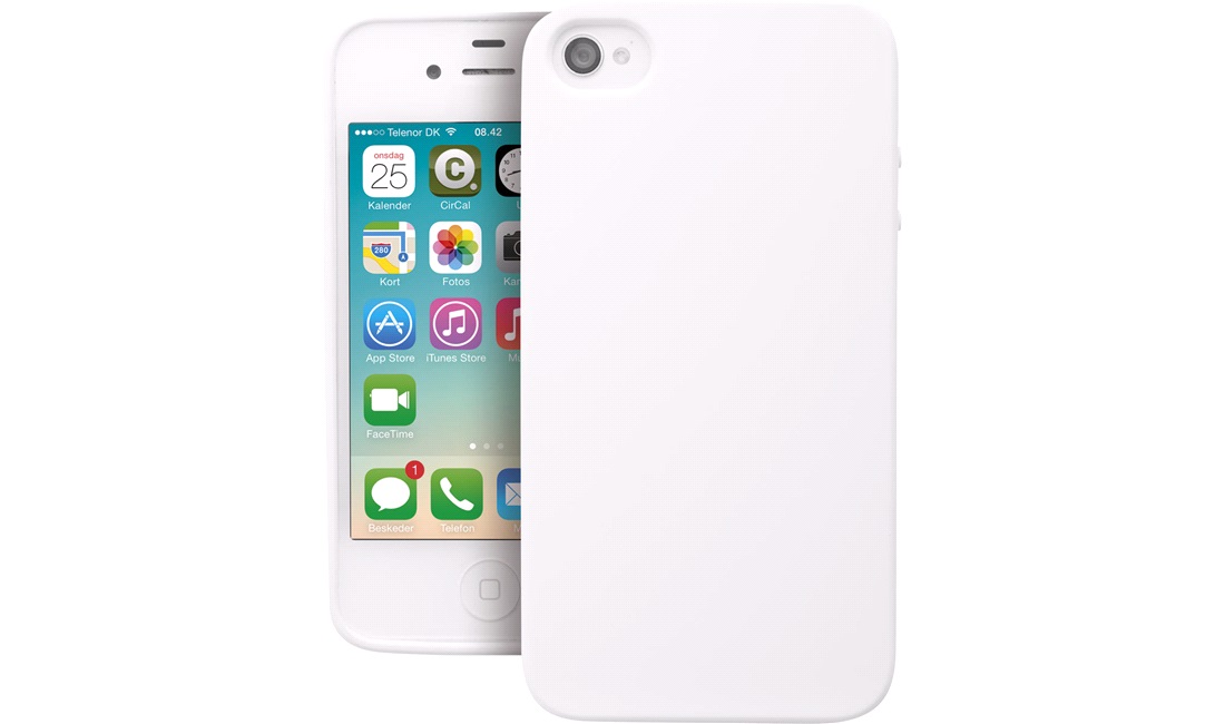  TPU Cover hvit iPhone 4/4S