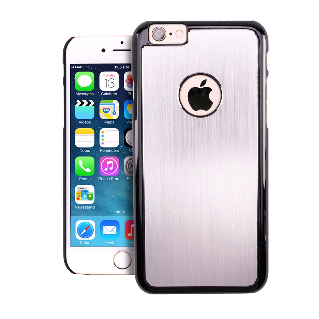 Mobiline Cover brushed aluminium iPhone 6/6S