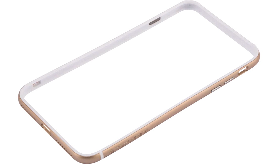  iphone Bumper til 7+/8+ white/gold