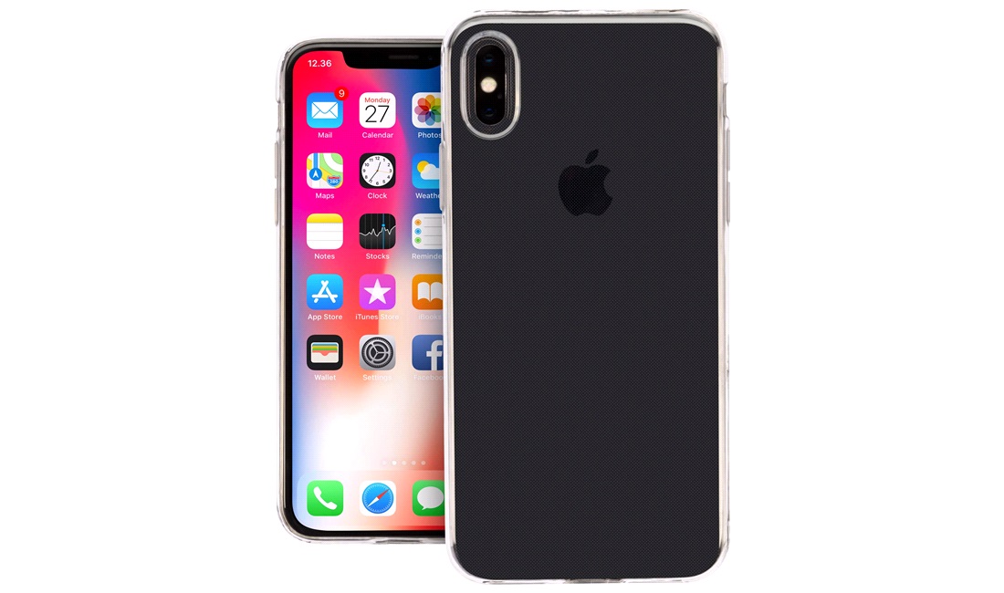  Genomskinligt cover till iPhone X/Xs