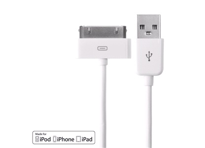 USB kabel til iPod/iPhone/iPad