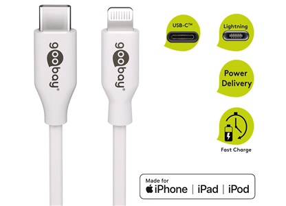 USB-kabel 2M USB-C til iPhone Lightning