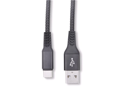 USB-kabel 1M USB-A til USB-C Stof 3A