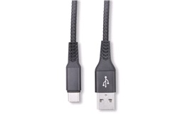 USB-A til USB-C stofkabel 15W, 3.0, 1 m