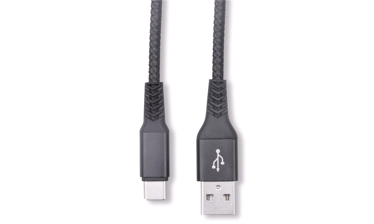  USB A kabel til type-C 1M Stofbeklædt