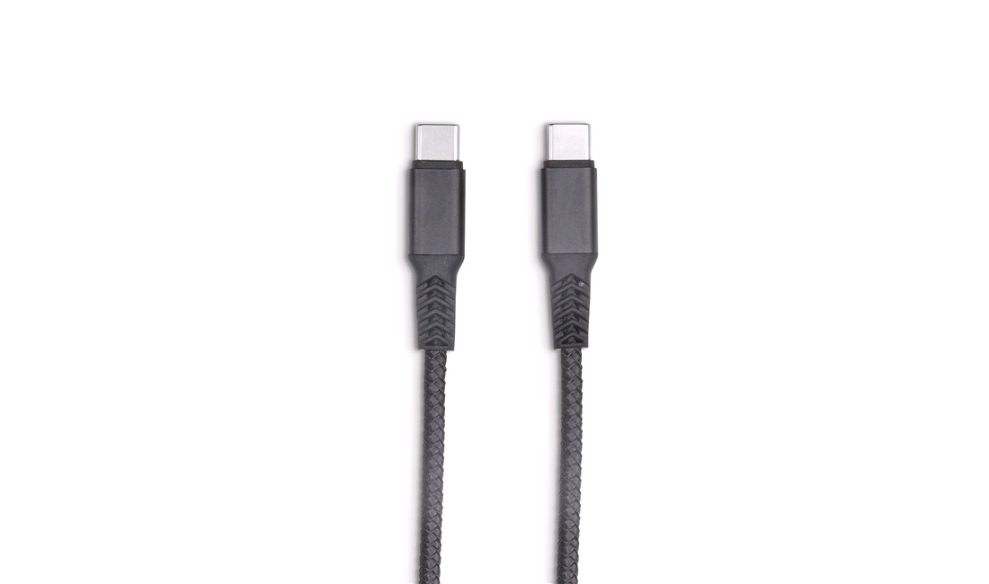 USB-kabel 1M USB-C til USB-C Stof 5A