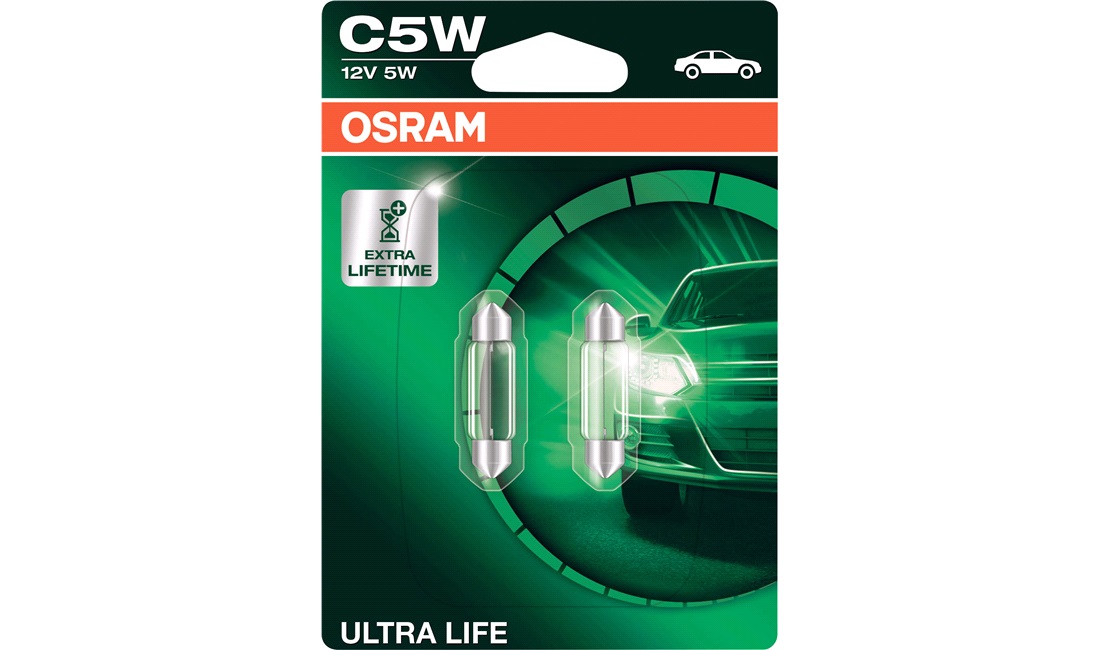  C5W Ultra Life, 12V-5W, OSRAM, 2-Pack