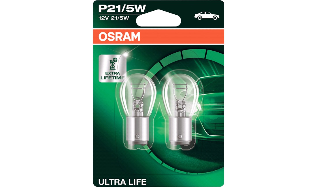  P21/5W Ultra Life, OSRAM, 2-Pack