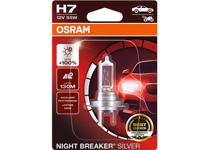 Lampa H7 Night Breaker Silver +100