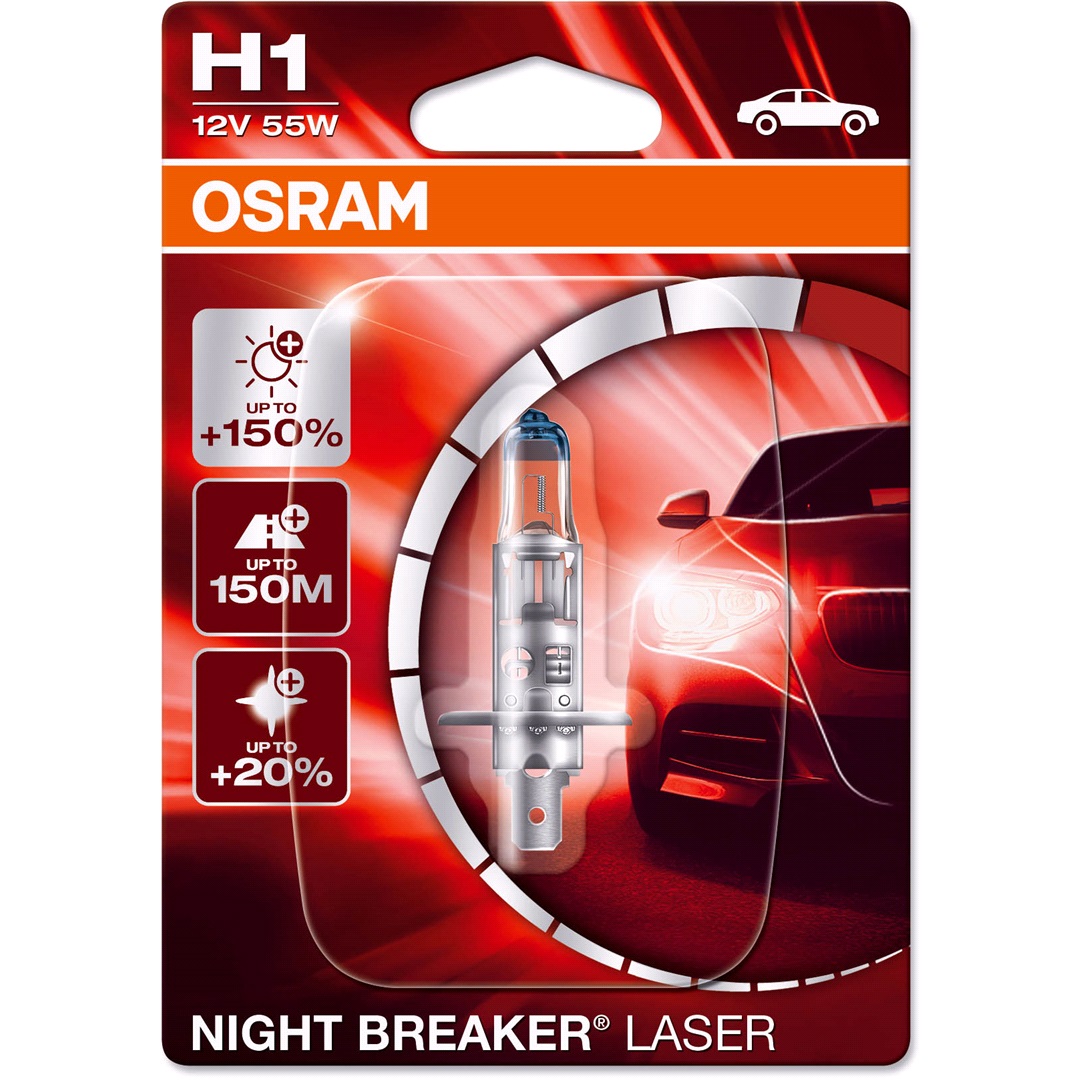 Osram Lampa H1 Night Breaker Laser +150