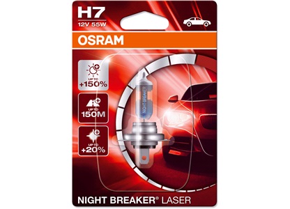 NightBreaker pære Laser +150 H7 Osram