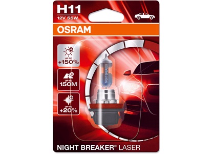 Pære H11 Night Breaker Laser +150