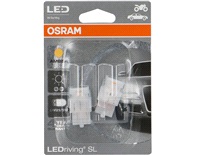  Gl&ouml;dlampor LED Retrofit 12V W21/5W T20DC Amber Osram 7715YE