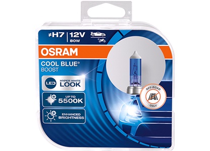 Pæresett Osram H7 Cool Blue Boost