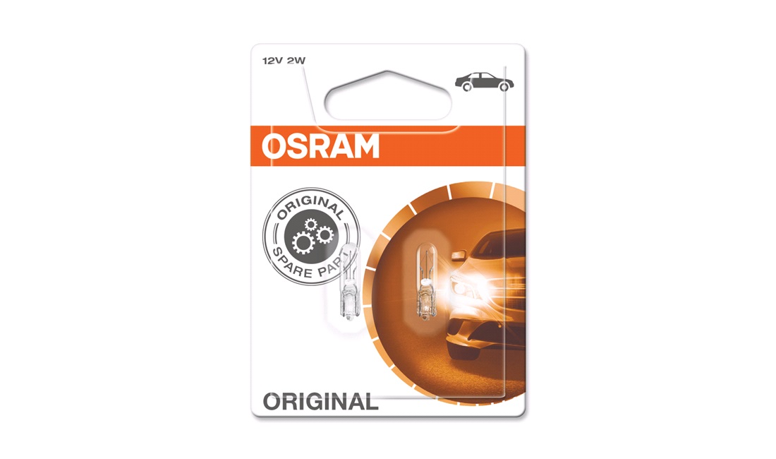  OSRAM T5 W2x4.6 2W 12V Pære