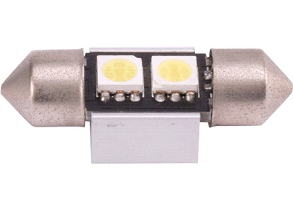 Pinolpære 31mm med 2 LED Canbus IC