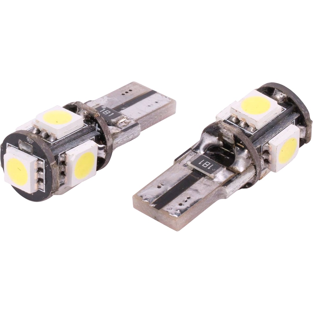 Raze Pæresett W5w T10 5 Led Canbus Ic