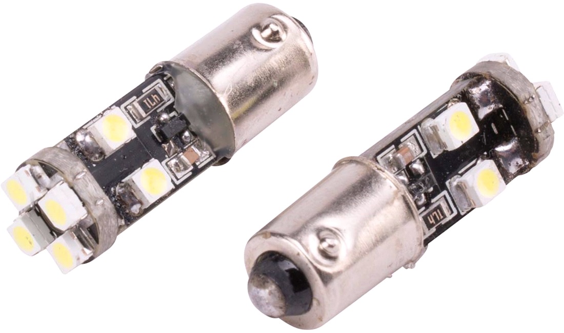  T4 BA9S LED Lampor, Canbus, 2-Pack