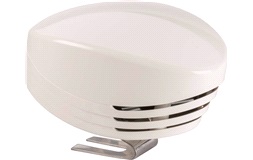 El-horn, enkelt, 12V, mini, hvit