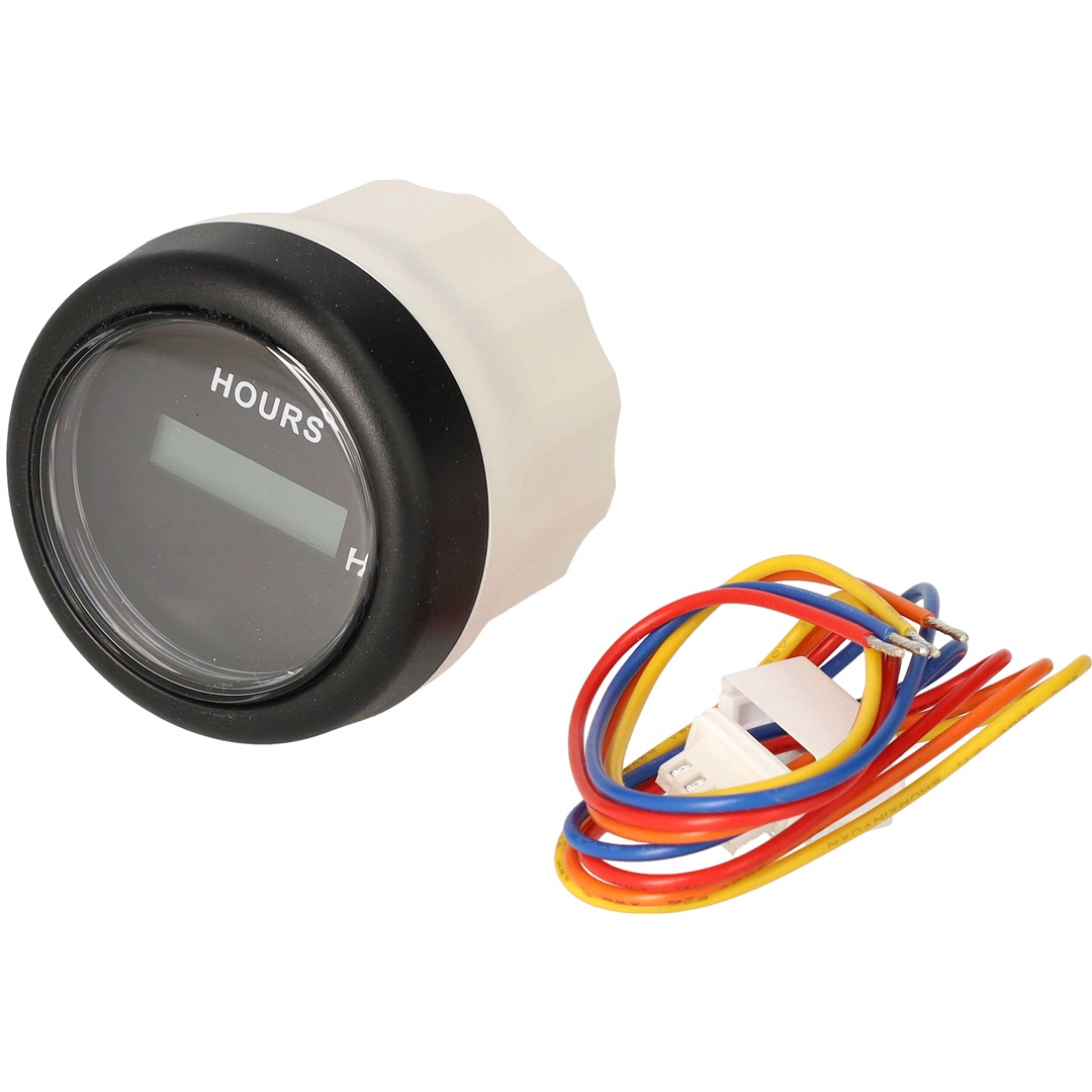 Hydrox Digital timräknare, svart 12/24v