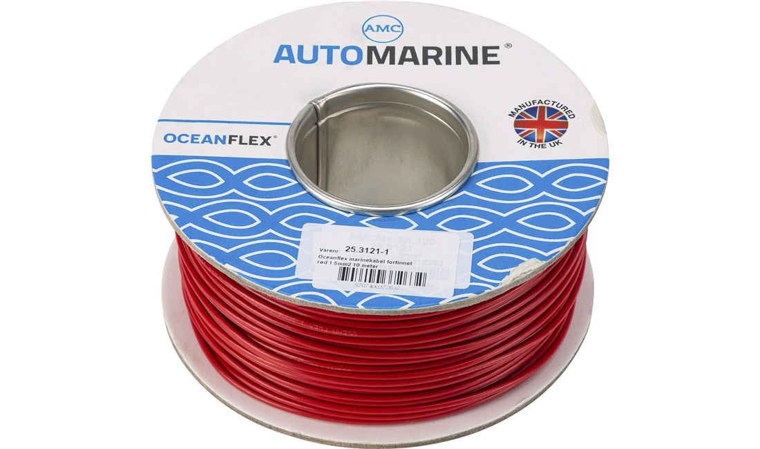  Oceanflex marinkabel 1.5mm2 10 m förtunnad röd