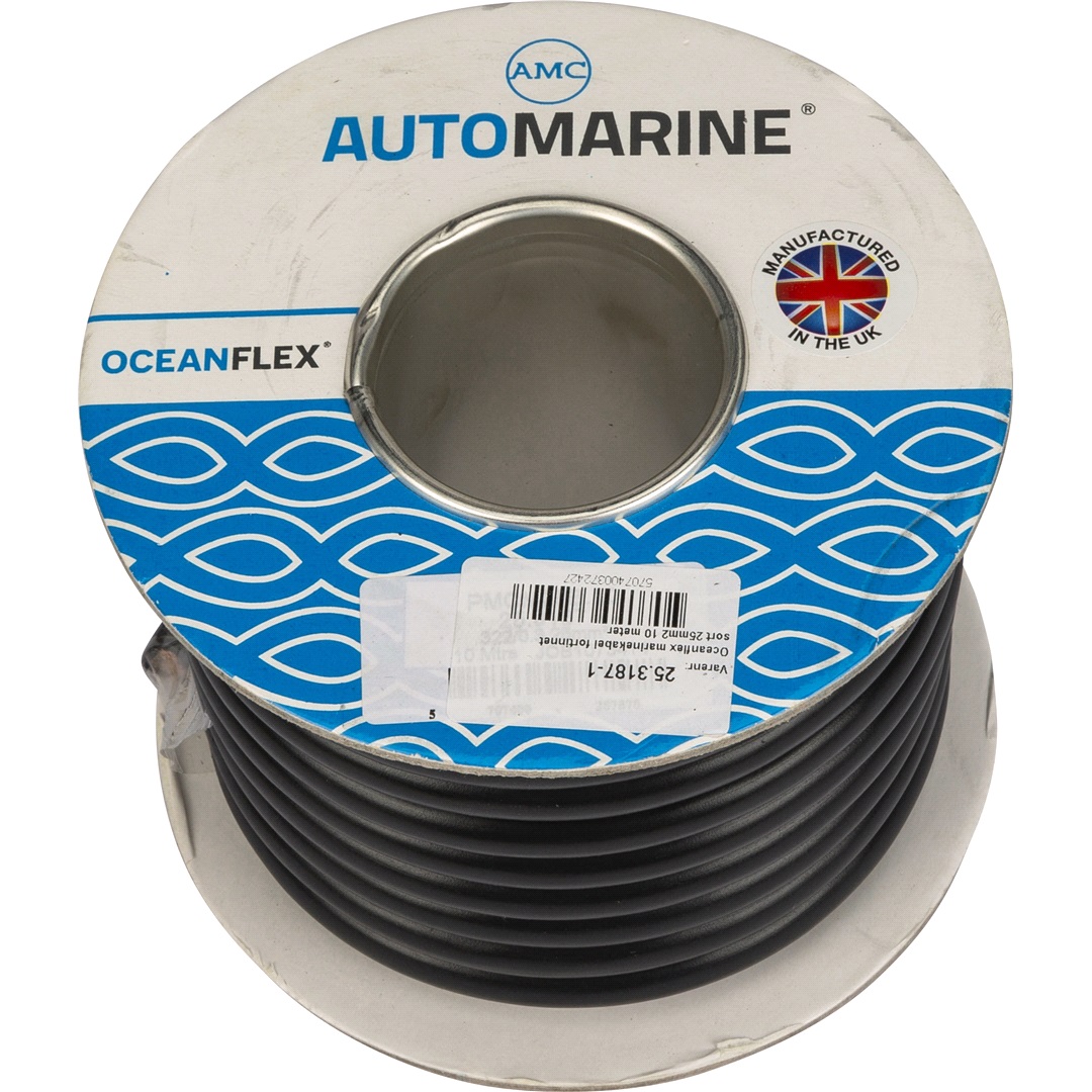 Oceanflex Oceanflex Marinekabel Sort 25mm2 10 m