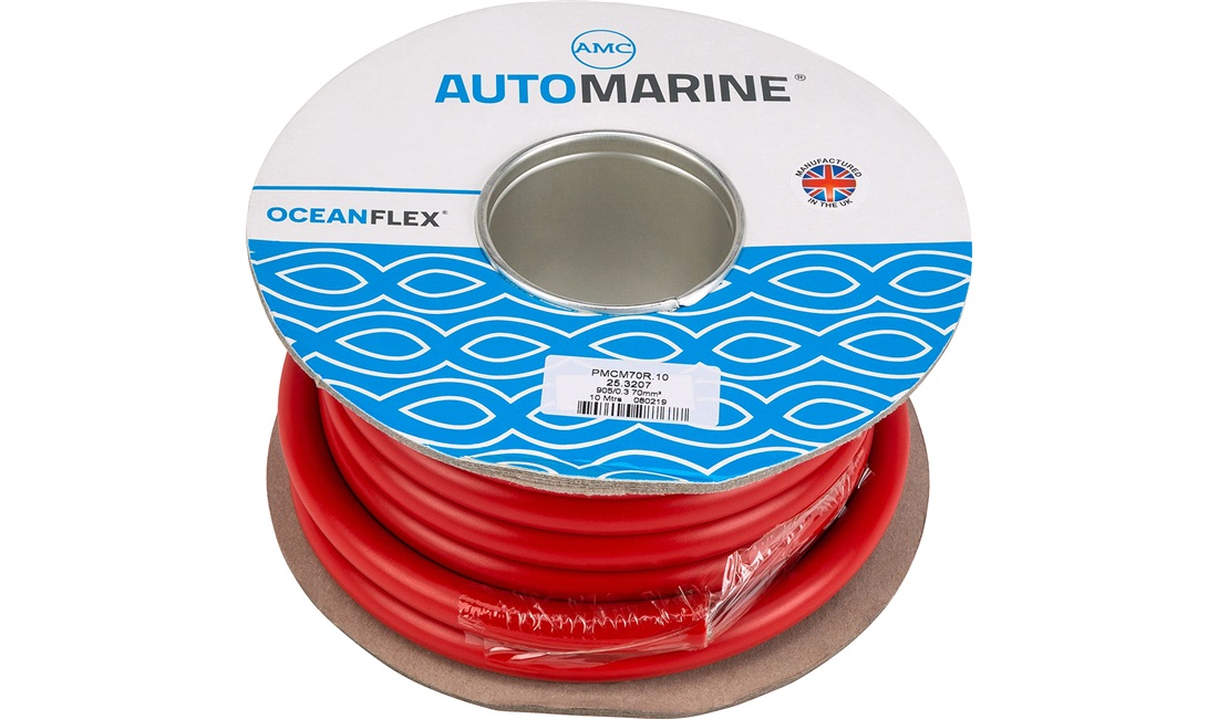 Oceanflex marinkabel röd 70mm2 10 m förtunnad