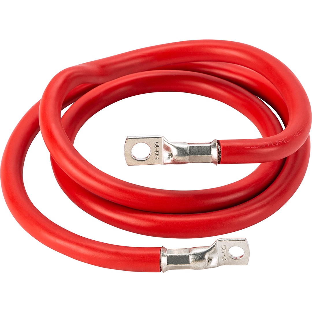 Oceanflex Batterikabel röd 50mm2 1,4m m/kabelsko