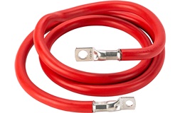 Batterikabel rød 50mm2 1,4m m/kabelsko