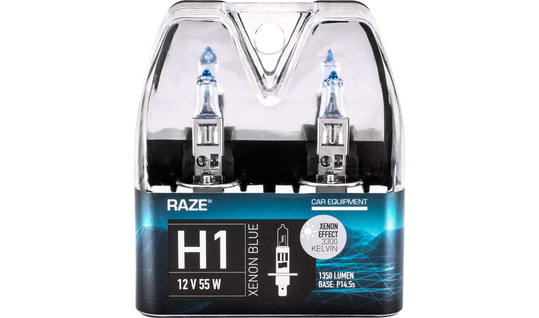  XENON BLUE pæresett H1 RAZE