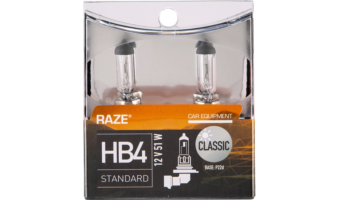  HB4 Classic, 12V-51W, RAZE, 2-Pack